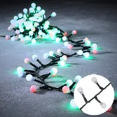 Luca Lighting Guirlande lumineuse de Noël verte avec 1000 LED multicolores 23m IP44 - Comet