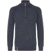 INDICODE JEANS Pull-over ' IDRocklyn ' bleu foncé