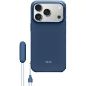 Beats by Dr. Dre Coque avec support avec MagSafe et contrôle de caméra pour Apple iPhone 17 Pro - Bedrock Blue