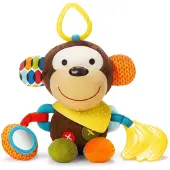 Skip Hop Jouet actif sur l'anneau Bandana Buddies Monkey 0m+