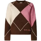 Pepe Jeans pour femme. PL7000037 Pull Cecily marron (S), Casuel, Acrylique