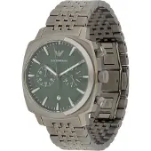Emporio Armani Montre à affichage analogique anthracite / vert foncé