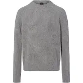 BOSS pour homme. 50548674 Pull gris glacier (L), Casuel, Laine