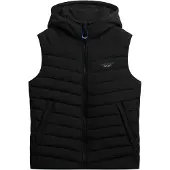 Superdry Homme Gilet Matelassé Fuji à Capuche Black Taille: M