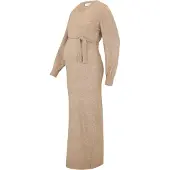 Mamalicious Robes en maille 'MLNEWANNE' beige