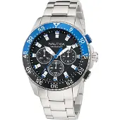 Nautica Montre à affichage analogique 'ONE' bleu / noir / argent / blanc