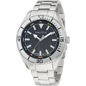 Nautica Montre à affichage analogique 'NCT WINDWARD' noir / argent