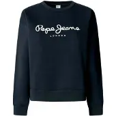 Pepe Jeans Sweat-shirt 'Baddy' bleu marine / blanc