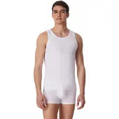 Schiesser Maillot de Corps Schiesser Men 155629 Long Life Soft White-L