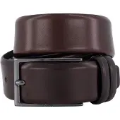 BOSS Ceinture 'Carmello' brun foncé / argent