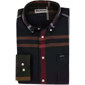 Barbour Chemise 'Dunoon' bleu marine / moka / noisette / rouge feu / blanc