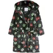 Next Peignoir vert pastel / rouge / noir / blanc