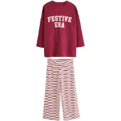 Next Ensemble de linge rouge / blanc
