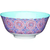Kitchencraft 4x Bol en grès, Saladier + bol, Bleu