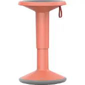 Interstuhl Tabouret réglable en hauteur StandUP, Ø 330 x H 590 - 845 mm, orange saumoné