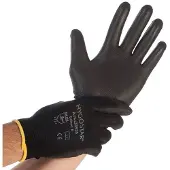Franz mensch gants de travail unisexes Black Ace noir taille XL 12 paires (10, XL)