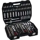Now Jeu de clés à douilles 171 pces 1/4+3/8+1/2" SW 4 - 32 mm dents 72 / 72 / 72 6 pans - 4000802092