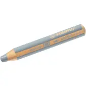 Stabilo Buntstift, Wasserfarbe & Wachsmalkreide - woody 3 in 1 - 5er Pack - silber