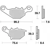 Vesrah - Plaquette Métal Fritté