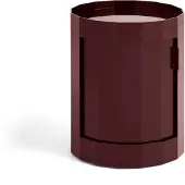 HAY Facet Cabinet Burgundy | 100 (1 door, H49) | With feet and castors