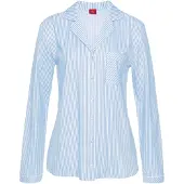s.Oliver Chemise de nuit bleu clair / blanc