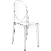 Kartell Victoria Ghost Chaise Crystal | 4 chairs