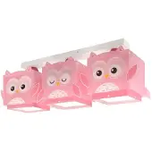 DALBER Plafonnier chambre d'enfant Pink Owl