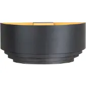 Highlight Applique murale design Elena noir avec or