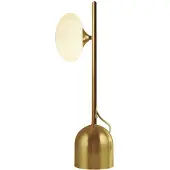 Searchlight Lampe de bureau contemporaine Ciottolo Acciaio Oro 1 Light G9