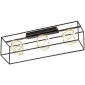FISCHER&HONSEL GMBH Plafonnier design Gesa noir avec de l'or