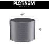 AeroCover Housse de Table à Feu AeroCover Anthracite (Ø50 x 60 cm)