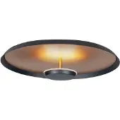Highlight Plafonnier élégant Oro noir avec or Ø 25,5cm