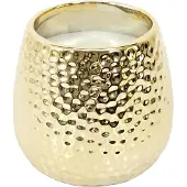 Home Deco Factory Bougie parfumée céramique effet martelé 9 cm