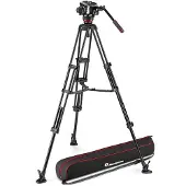 Manfrotto Tête Sphérique Et Trépied Double En Aluminium Et Stabilisateur Central 504x