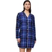 Triumph Chemise de nuit ' Boyfriend ' bleu / noir