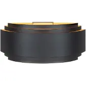 Highlight Applique murale design Sofia noir avec or