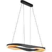 Highlight Suspension design Ascoli noir avec or 160cm
