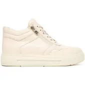 Caprice Bottines à lacets blanc cassé