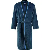 Cawö Peignoir Cawö 4839 Kimono Men Bleu Noir-50