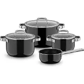 WMF Fusiontec Mineral Pro Batterie de Cuisine 4 Pièces Noir
