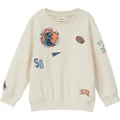s.Oliver Sweat beige clair / bleu ciel / orange