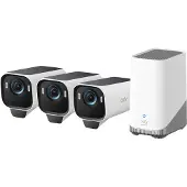 Eufy EufyCam S3 Pro Lot de 3 + HomeBase 3
