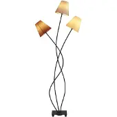 LINDBY Lampadaire , Melis, Gris, Salon / séjour, Tissu / textile, Moderne