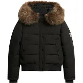 Superdry pour femme. W5011785A Everest Bomber Jacket noir (XXS), Casuel, Polyester