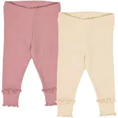 Müsli Leggings beige / rose