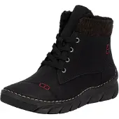 Rieker Damen Stiefelette gefüttert Schwarz