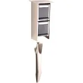 Franssen Prise de Jardin Sockets pour extérieur en métal gris
