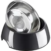 Hunter Melamine Gamelle à eau et nourriture - Noir - 700 ml