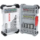 Bosch 2607017729 Extra Hard & Metal Bohrer- und Bit-Set, 35-teilig