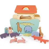 Tender Leaf Toys Figurines en bois pour jouer à la ferme avec des animaux